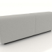 3d model Back L low modular sofa - preview