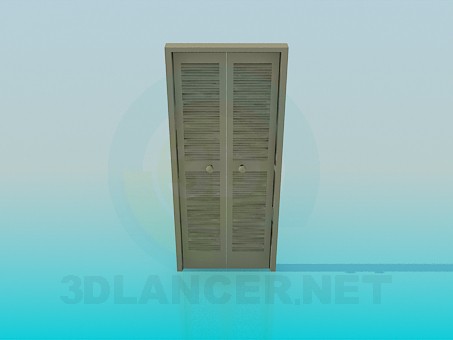 Modelo 3d A porta para o camarim - preview