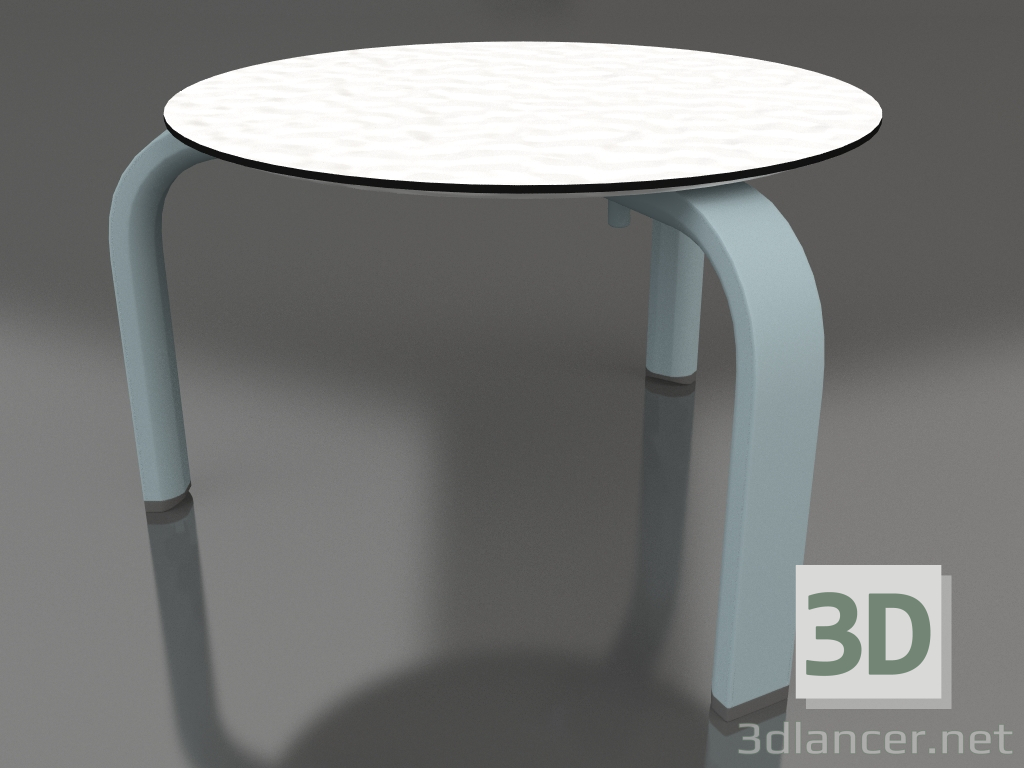 Modelo 3d Mesa lateral (azul cinza) - preview