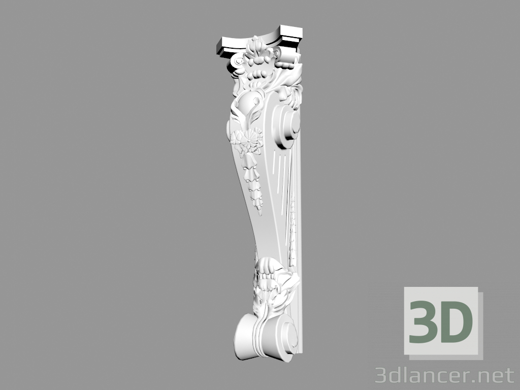 modello 3D Staffa B859 - anteprima