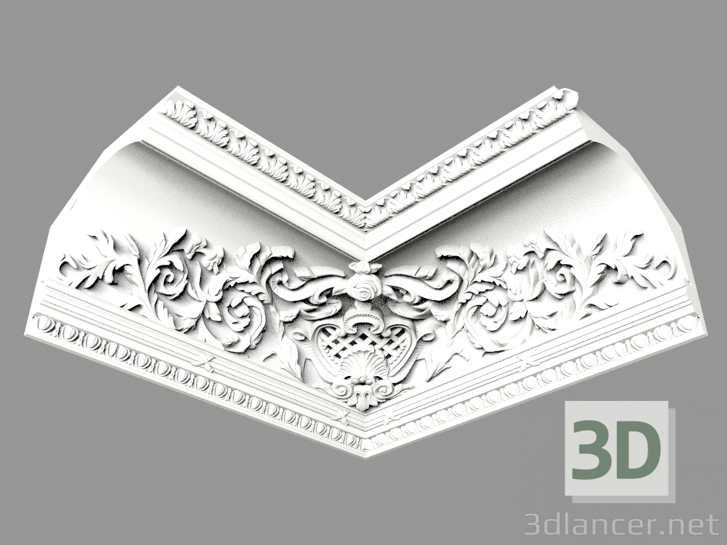 3d model Molded eaves (КФ69у) - preview