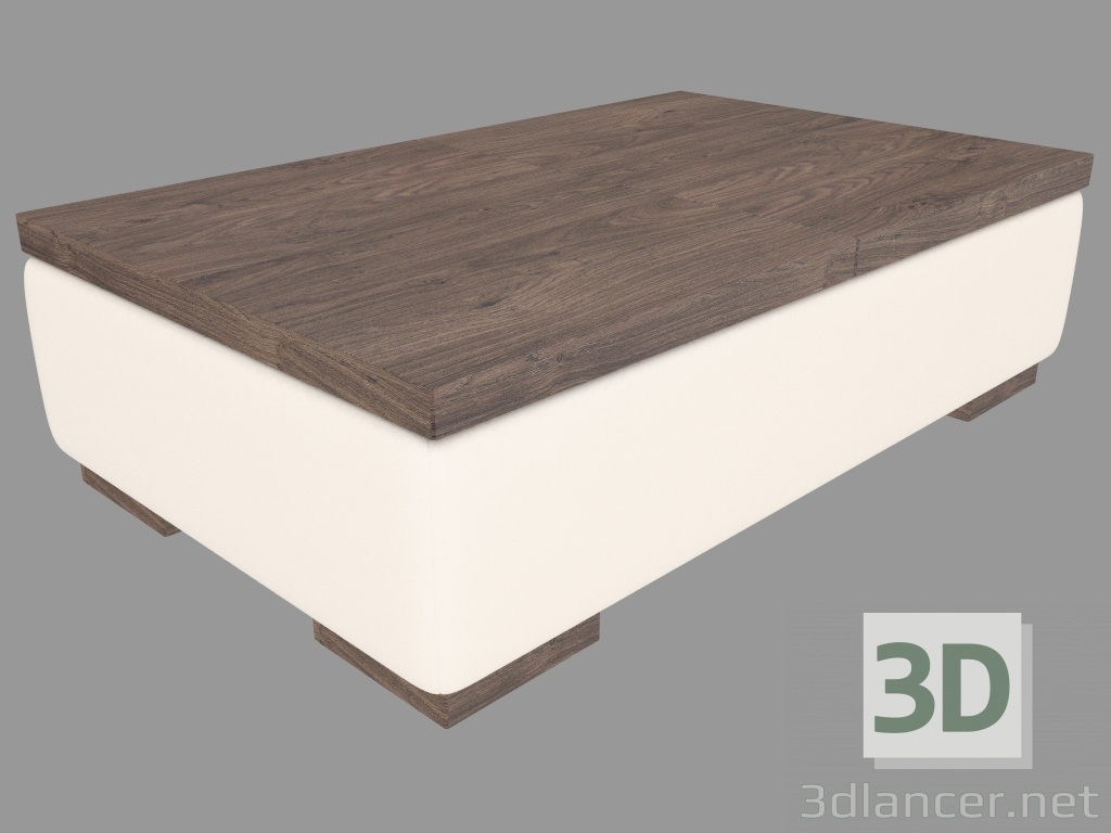 3D Modell Couchtisch mit Schiebetischplatte (108x68x30) - Vorschau