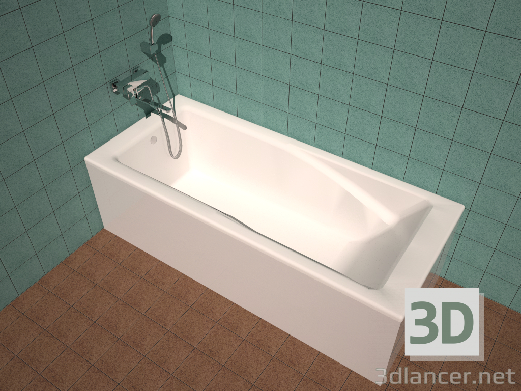 3d Roca Hall bath model buy - render