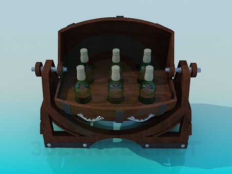 modèle 3D Fût de bière - preview