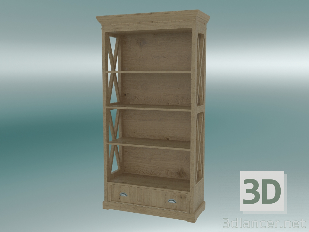 modello 3D Scaffalature Coventry (Rovere Sbiancato) - anteprima