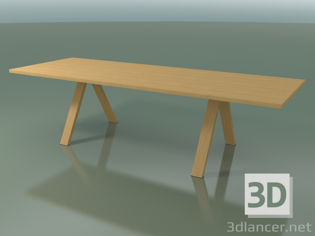 3d model Table with standard worktop 5028 (H 74 - 280 x 98 cm, natural oak, composition 1) - preview