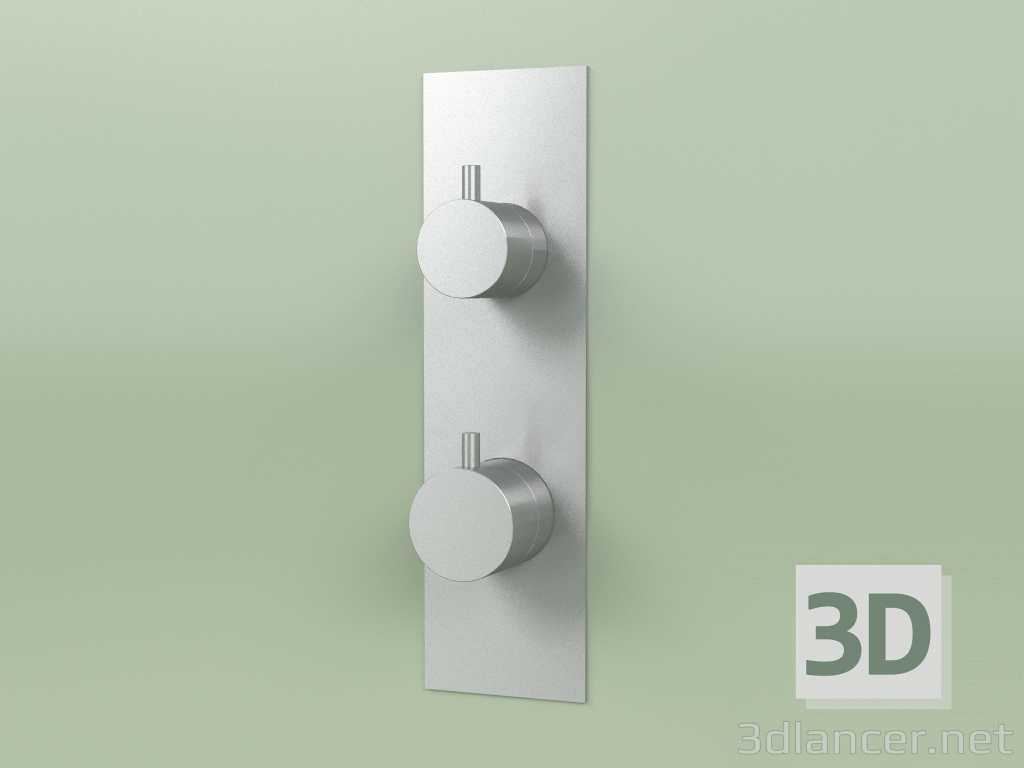 modèle 3D Set mitigeur thermostatique avec 1 robinet d'arrêt (12 88, AS) - preview