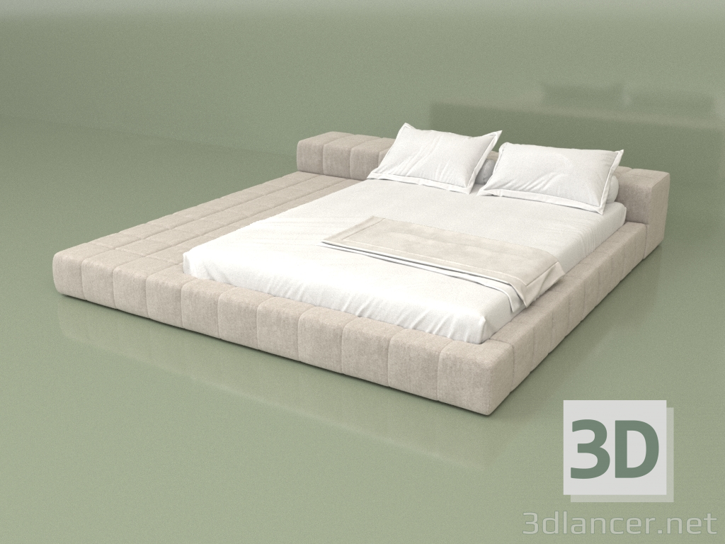 Modelo 3d Cama de casal celular - preview