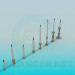 3d model Velas en candelabros - vista previa