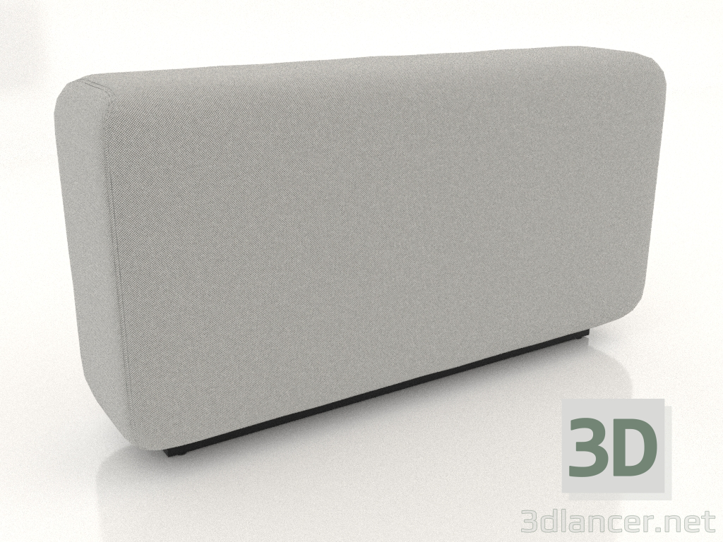 3d model Back M high modular sofa - preview