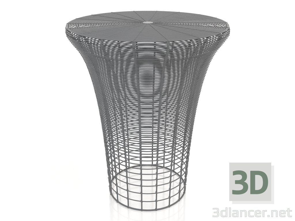 modello 3D Sgabello alto (Antracite) - anteprima