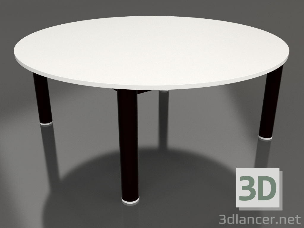 modèle 3D Table basse D 90 (Noir, DEKTON Zenith) - preview