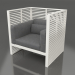 3d model Sillón Normando con respaldo alto (gris ágata) - vista previa