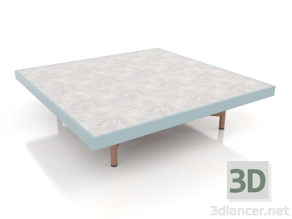 Modelo 3d Mesa de centro quadrada (cinza azul, DEKTON Kreta) - preview