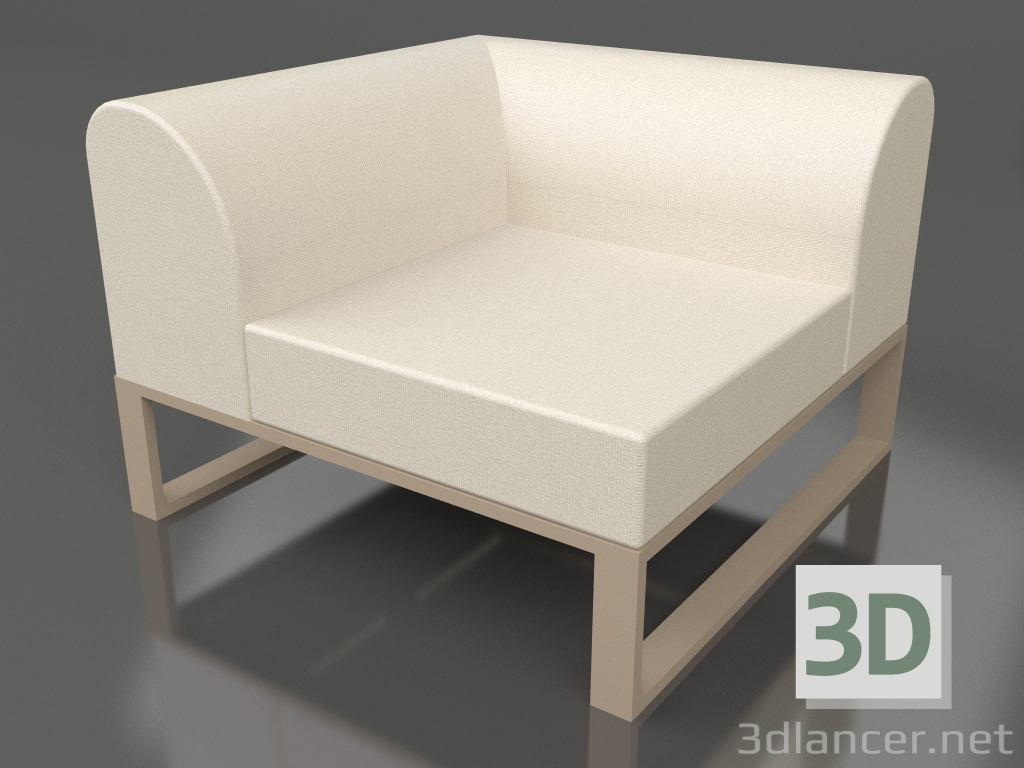 3d model Módulo esquinero izquierdo (Arena) - vista previa