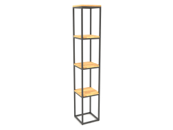 Rack quadrado grande (PISO DE MADEIRA, 30x30x170)