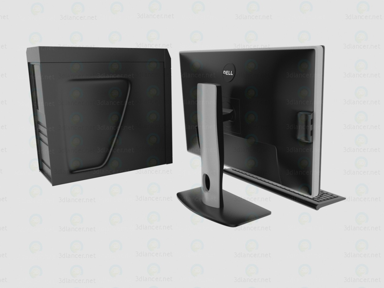 3d Настільний комп'ютер PC модель купити - зображення