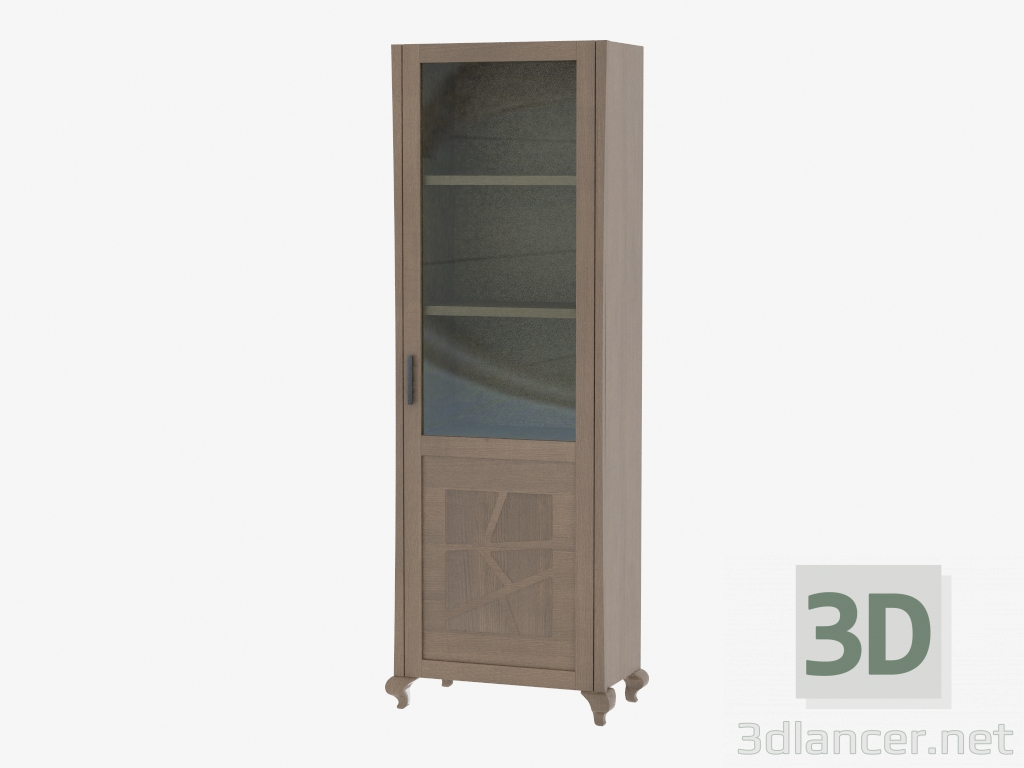 Modelo 3d Wardrobe uma porta nas pernas curvas VT1MOLR - preview