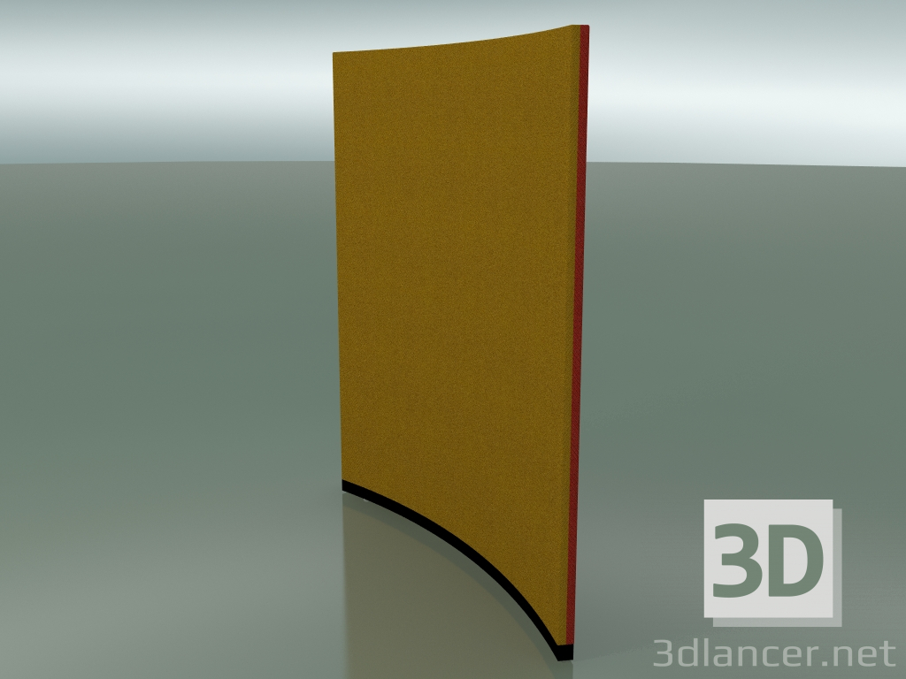 3d model Panel curvo 6407 (132.5 cm, 36 °, D 200 cm, dos tonos) - vista previa