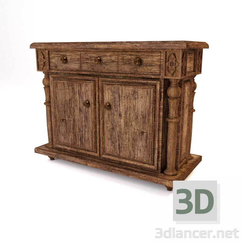 modèle 3D Commode - preview