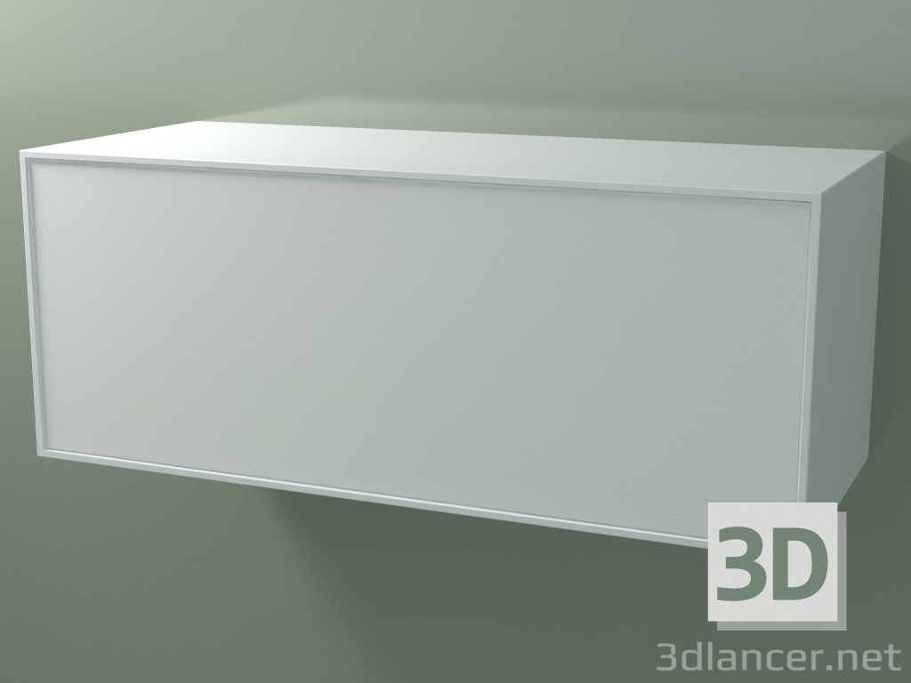 modello 3D Scatola (8AUECB03, Glacier White C01, HPL P01, L 120, P 50, H 48 cm) - anteprima