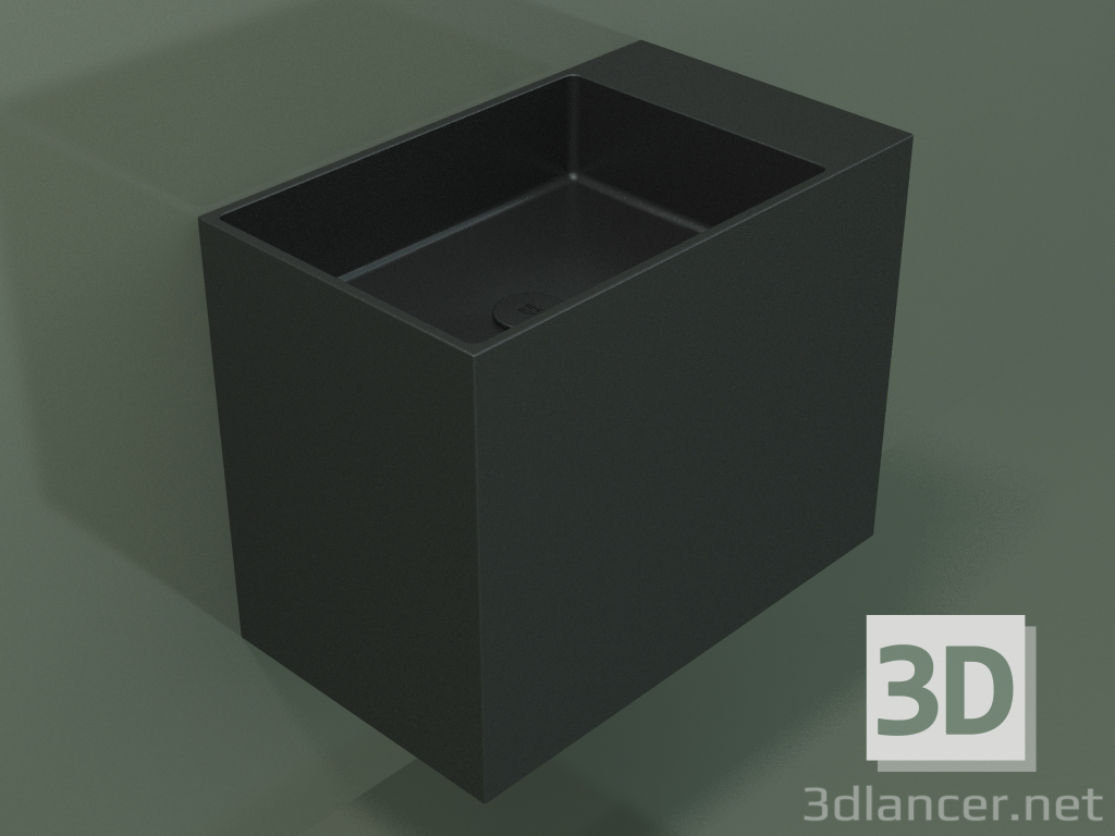 modèle 3D Lavabo suspendu (02UN33102, Deep Nocturne C38, L 60, P 36, H 48 cm) - preview