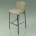 modèle 3D Tabouret de bar 050 (Olive, Metal Smoke, Teck) - preview