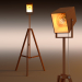 3d Floor lamp model buy - render