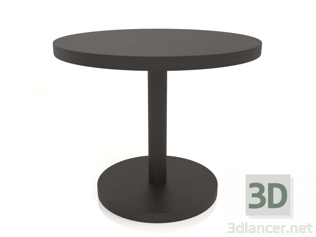 modèle 3D Table à manger DT 012 (D=900x750, bois marron foncé) - preview