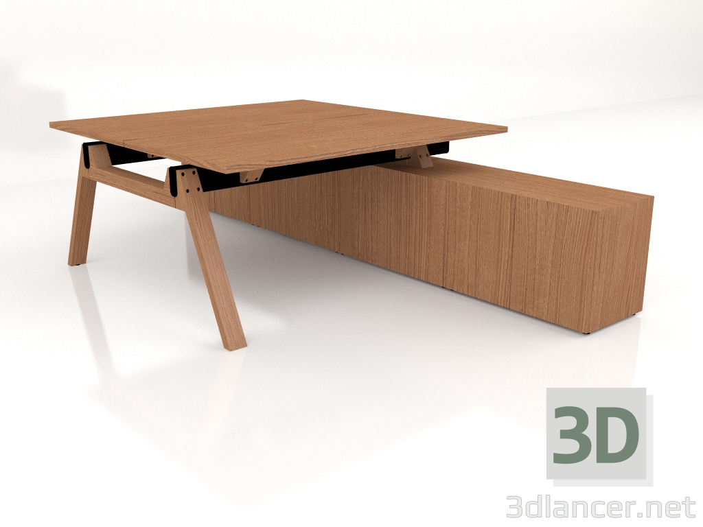 3d model Mesa de trabajo Viga Bench V1624 (1600x3200) - vista previa