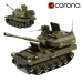 Lego tanque 522 3D modelo Compro - render