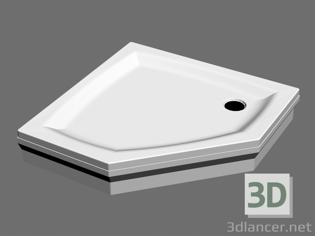 Modelo 3d Base de duche GENTA PAN-90 - preview