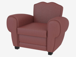 Fauteuil en cuir de style classique Flavio