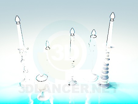 3d model Velas - vista previa