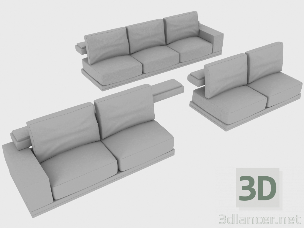 3d model Sofa elements modular MATISSE - preview