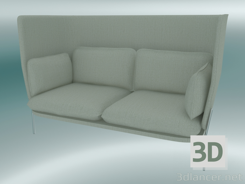 Modelo 3d Sofá Sofá (LN6, 90x180 H 115cm, pés cromados, Sunniva 2 811) - preview