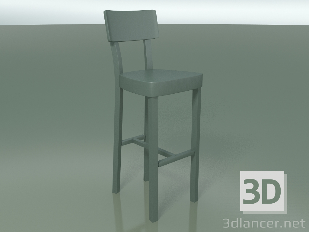 3d model Taburete de bar de hierro fundido con recubrimiento en polvo, exterior InOut (28, ALLU-SA) - vista previa