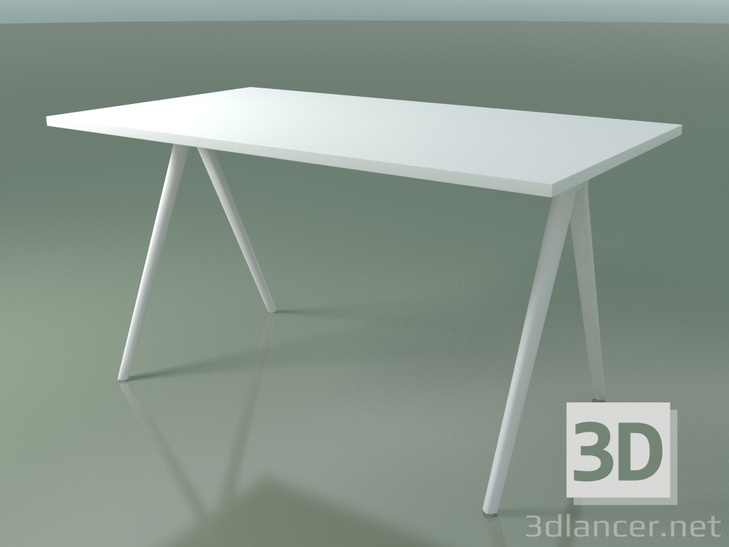 Modelo 3d Mesa retangular 5408 (H 74 - 79x139 cm, laminado Fenix F01, V12) - preview