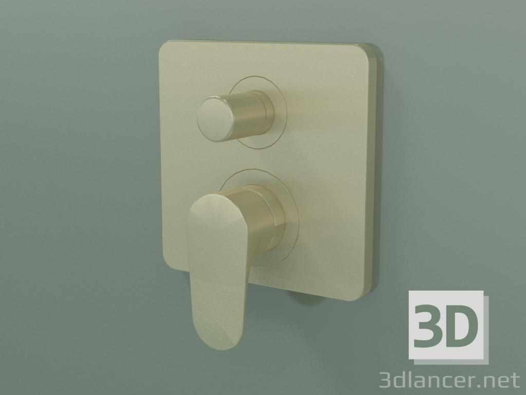 modello 3D Miscelatore monocomando vasca ad incasso (34427250) - anteprima