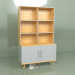 3d model Shelving unit Woodi (light gray) - preview