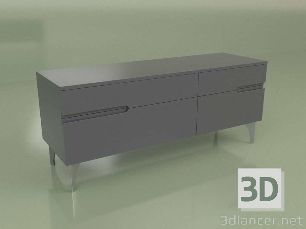 3D modeli Dolap GL 210 (Antrasit) - önizleme