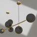 3d model Chandelier Irda bronze (gray shades) (07622-6.20) - preview