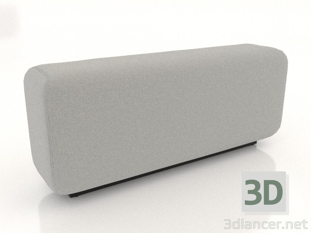 Modelo 3d Sofá modular baixo traseiro M - preview