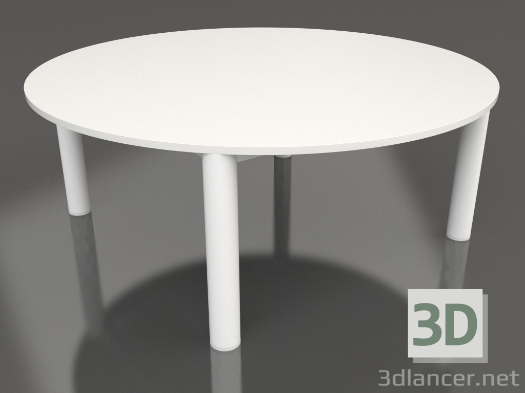 3D Modell Couchtisch D 90 (Weiß, DEKTON Zenith) - Vorschau