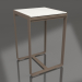 Modelo 3d Mesa de bar 70 (polietileno branco, bronze) - preview