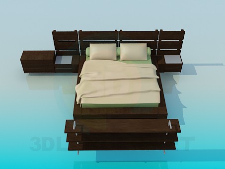 3d model Bed - preview