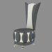 3d model Armchair leather in art-deco style A164 - preview