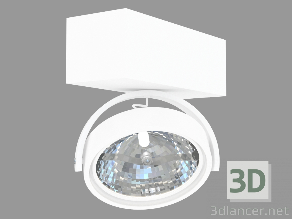 3d model lámpara de LED Falso techo (DL18407 11WW-White) - vista previa