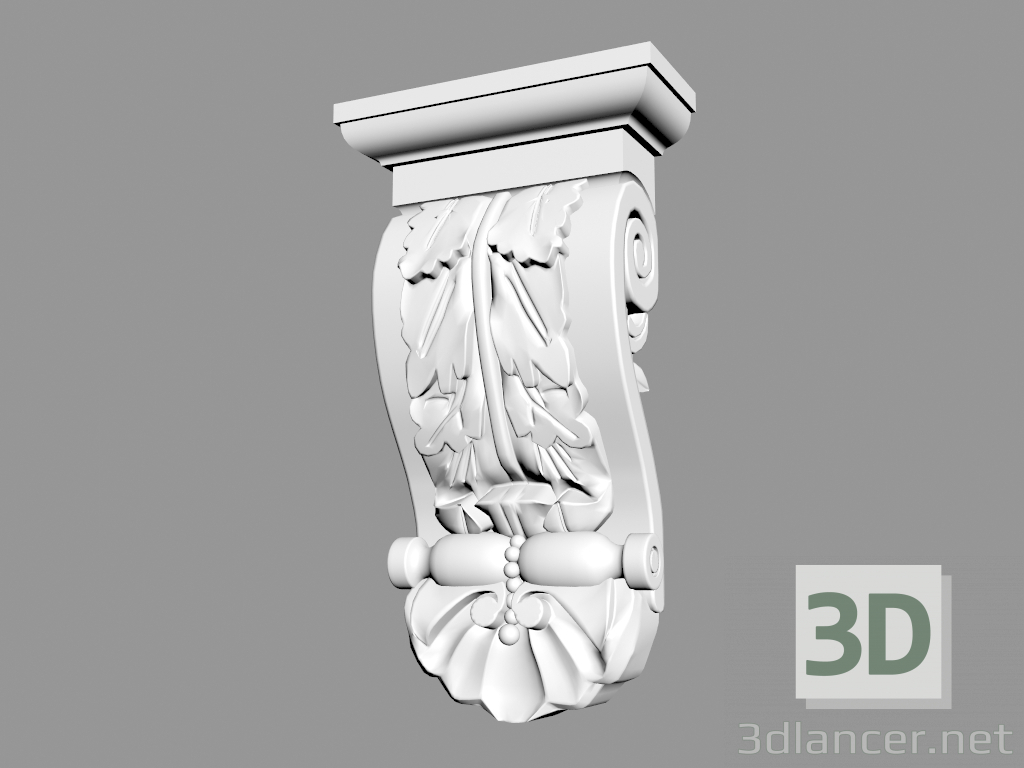 3d model Soporte B957 - vista previa