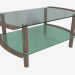 3d model Coffee table with glass top - preview